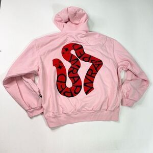 Madhappy Hoodie Womens Medium Pink Spotify Wrapped Print Cotton Pullover